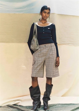 Neeto shorts Brown Mini Check Baum Und Pferdgarten 